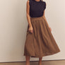 Midi-Circled Cotton Skirt by amente