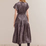 Printed Ruffle Midi Dress