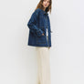 The Aster Jacket | Denim Drawstring Jacket by All Row