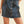 Color Block Button Front Denim Mini Skirt