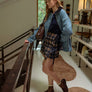 Plaid Pattern Wrap Skirt