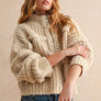 Braided Knit Sweater Cardigan