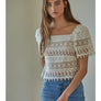 Catalina Crochet Top in Cream by By Together