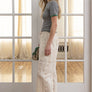 Eyelet Embroidered Wide-Leg Pants