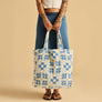 The Dream Terry Tote Bag in Lagoon by Slowtide