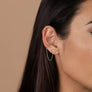 Chain Huggie Gold Stud Earrings by JaxKelly