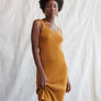 Foundation Sweater Dress in Golden Brown by WVN