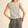 Pointelle Fabric with Mini Ruffle Top