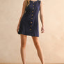Button Front Linen Dress