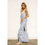 Au Revoir Empire Lace And Satin Contrast Maxi Dress