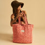 Ginny Terry Tote Bag in Guava by Slowtide