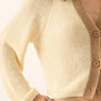 Ribbed Knit Contrast Cardigan Sweater