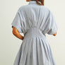 Gingham Patterned Shirt Dress