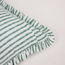 Block Printed Ruffle Cushion Cover in Bengal Stripe by Craft Boat