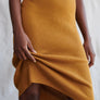 Foundation Sweater Dress in Golden Brown by WVN