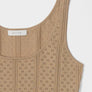 The Karis Tank Top | Knit Pointelle Tank Top by All Row