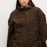 The Leslie Jacket | Sherpa Dotted Turtleneck Jacket by Mod Ref