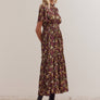 Raglan Sleeve Tier Maxi Dress