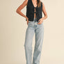 Tied Front Knitted Vest