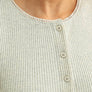 Button Front Ribbed Top
