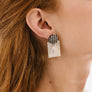 Tuxedo Stripe Post Earrings by Sunshine Tienda