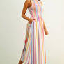 Multi Stripe Print Dress