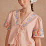 Cross-Stitch Embroidered Top
