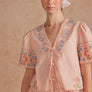 Cross-Stitch Embroidered Top