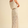 Flower Crochet Sleeveless Top