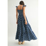 Floral Emboridered Tiered Maxi Dress