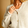 Two Tone Button Front Knit Cardigan