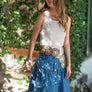 Pointelle Fabric with Mini Ruffle Top