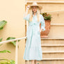 Catherine Dress in Mint Seersucker by Holly Shae