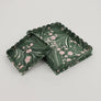 Marbled Scalloped Tray Set in Fire Whirl Green by Craft Boat