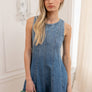 Denim Circle Mini Dress