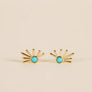 Turquoise Sun Ray Earrings