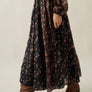 Floral-Print Woven Elastic-Waist Gathered Maxi Skirt