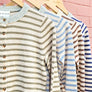 Striped Pattern Button Front Cardigan