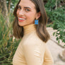 Blue Dot Dangle Earrings by Sunshine Tienda