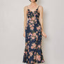 Floral Tie Back Midi Dress