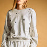 Heart Embroidered Sweatshirt
