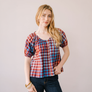 Cabernet Gingham Frances Top by Sunshine Tienda