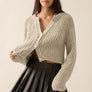 Confetti Button-Front Cardigan Sweater