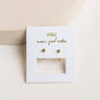 Huggies Earrings in Gold Sphere and Gold by JaxKelly