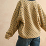 Button Front Pattern Sherpa Jacket