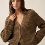 Confetti Button-Front Cardigan Sweater