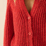 Confetti Button-Front Cardigan Sweater