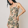Toile Print Square Neck Mini Dress