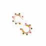 Rainbow Bead Hoop Earrings by Sunshine Tienda