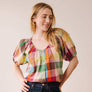 Harbor Plaid Frances Top by Sunshine Tienda